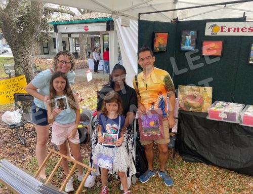 Happy customers at Thornebrook Spring Arts Festival